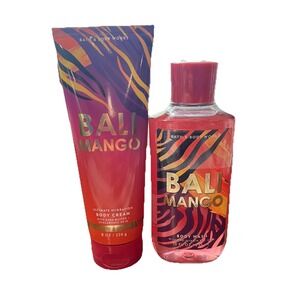 Bath & Body Works Bali‎ Mango 10 oz Shower Gel And 8 Oz Body Cream Retired New